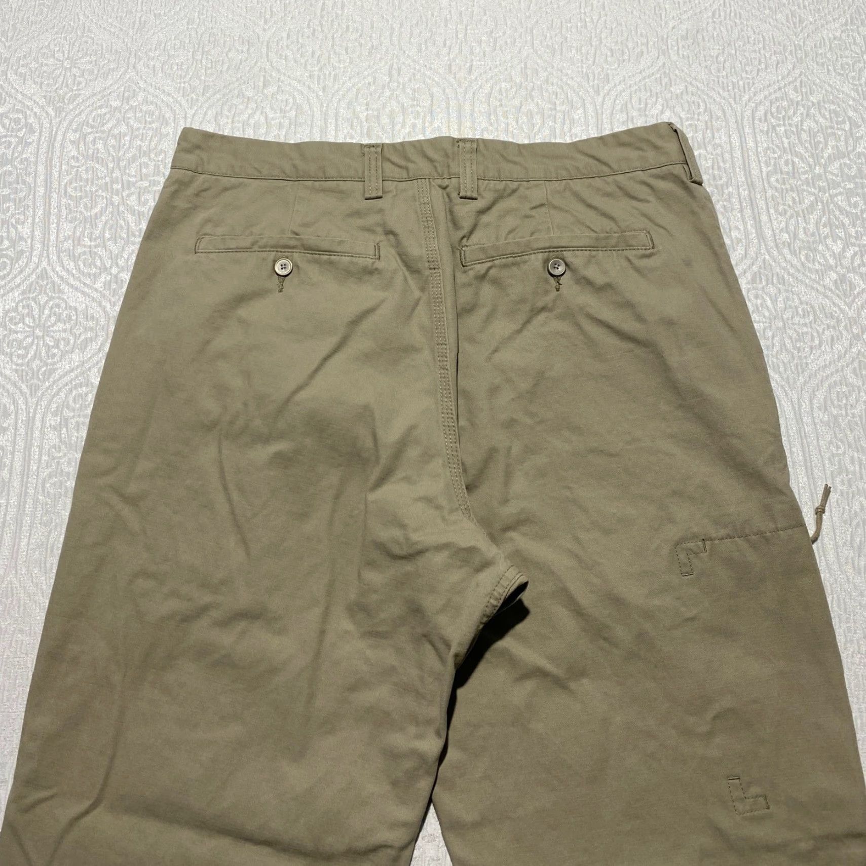 CO Duluth Work Pants Khaki Cotton Men 35x31 Cargo Pockets Utility Straight Leg Relaxed II Button Zip Size US 35 - 4 Thumbnail