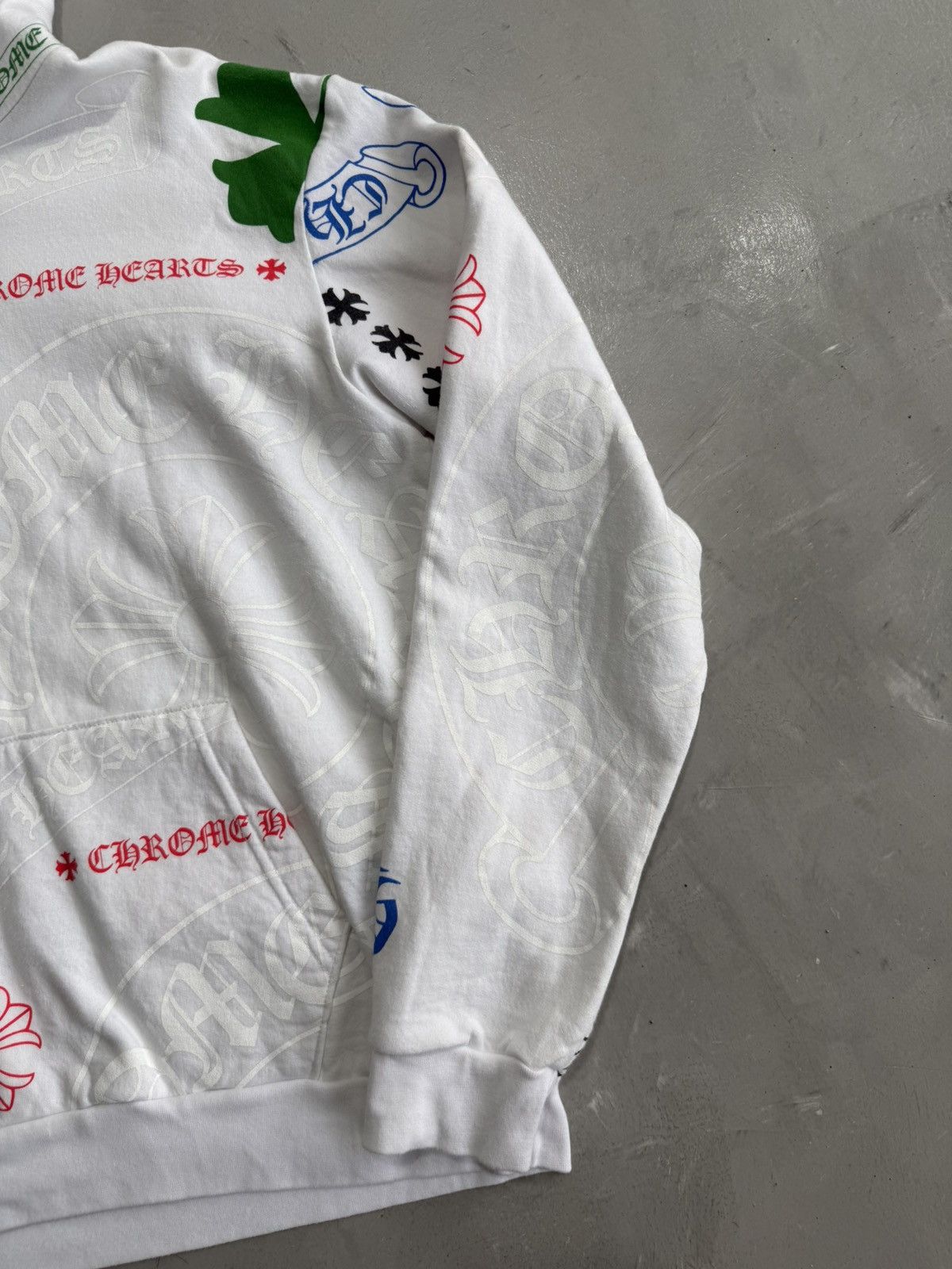 Chrome Hearts Rare - Stencil All Over Print Hoodie Size US M / EU 48-50 / 2 - 5 Thumbnail