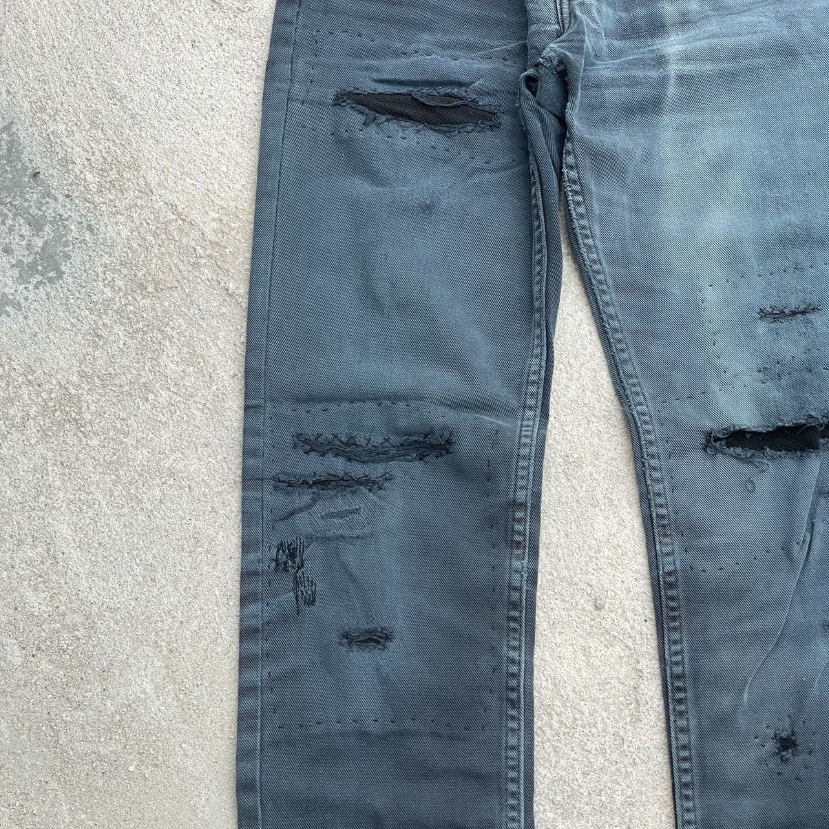 Levi's Made & Crafted × Levi's Vintage Clothing “LEVIS” DISTRESSED SLIM FIT DENIM JEANS Size US 29 - 2 Thumbnail