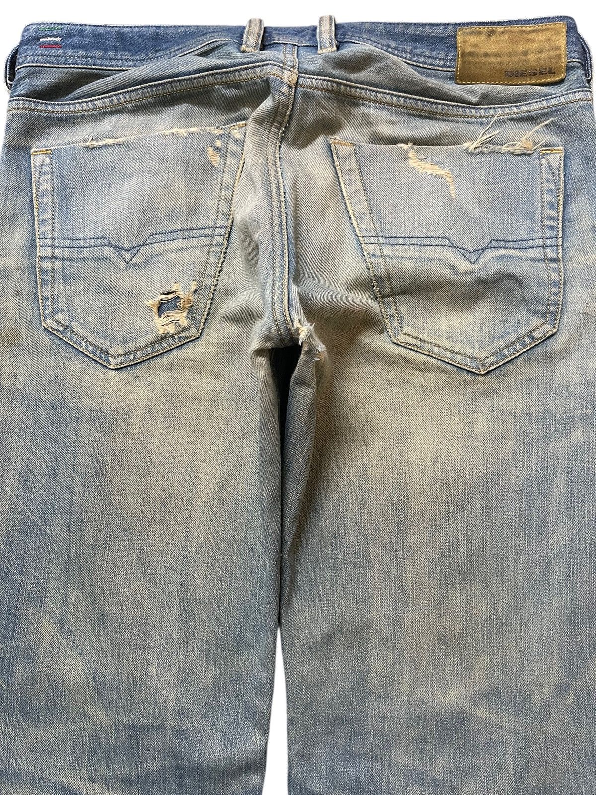 Diesel Vintage Diesel Industry Mud Wash Distressed Style Jeans Size US 33 - 5 Thumbnail