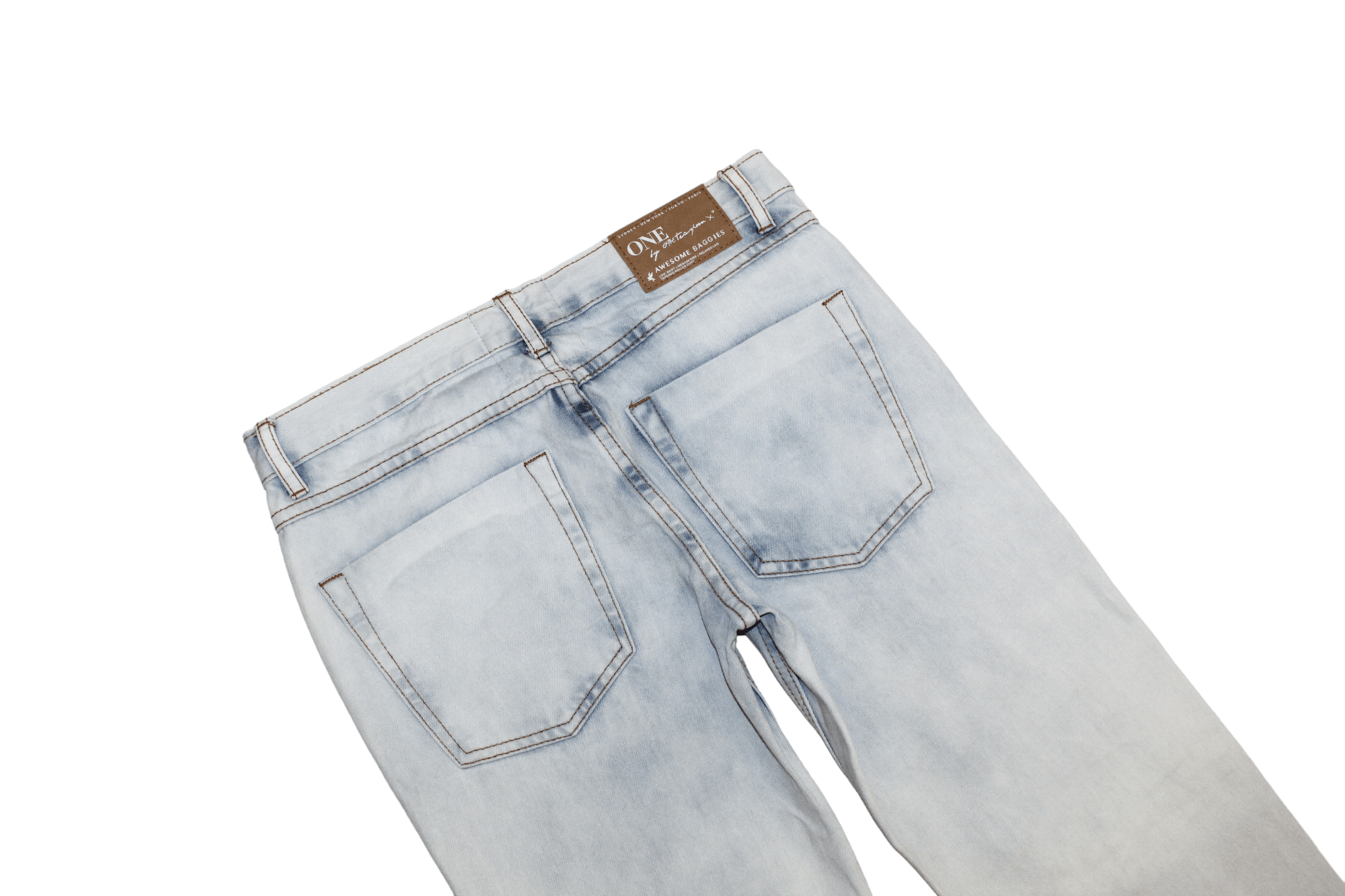 One Teaspoon Y2k One Teaspoon Light Blue Washed Destroyer Jeans Size US 26 / EU 42 - 12 Thumbnail