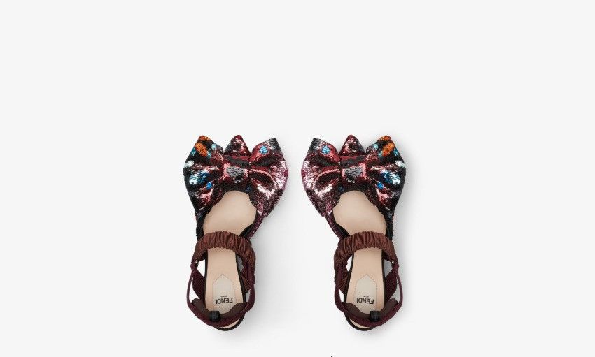 Fendi os11x0526 Colibrì Sequinned Slingbacks Pumps in Multicolor Size US 7 / IT 37 - 4 Thumbnail