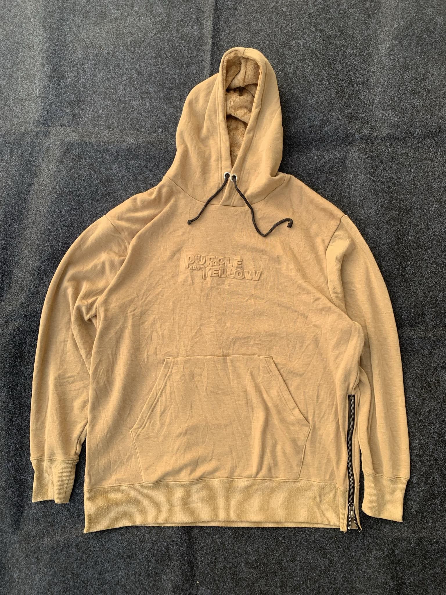 Japanese Brand Purple & Yellow japanese brand side zipper hoodie mustard. Size US L / EU 52-54 / 3 - 1 Thumbnail
