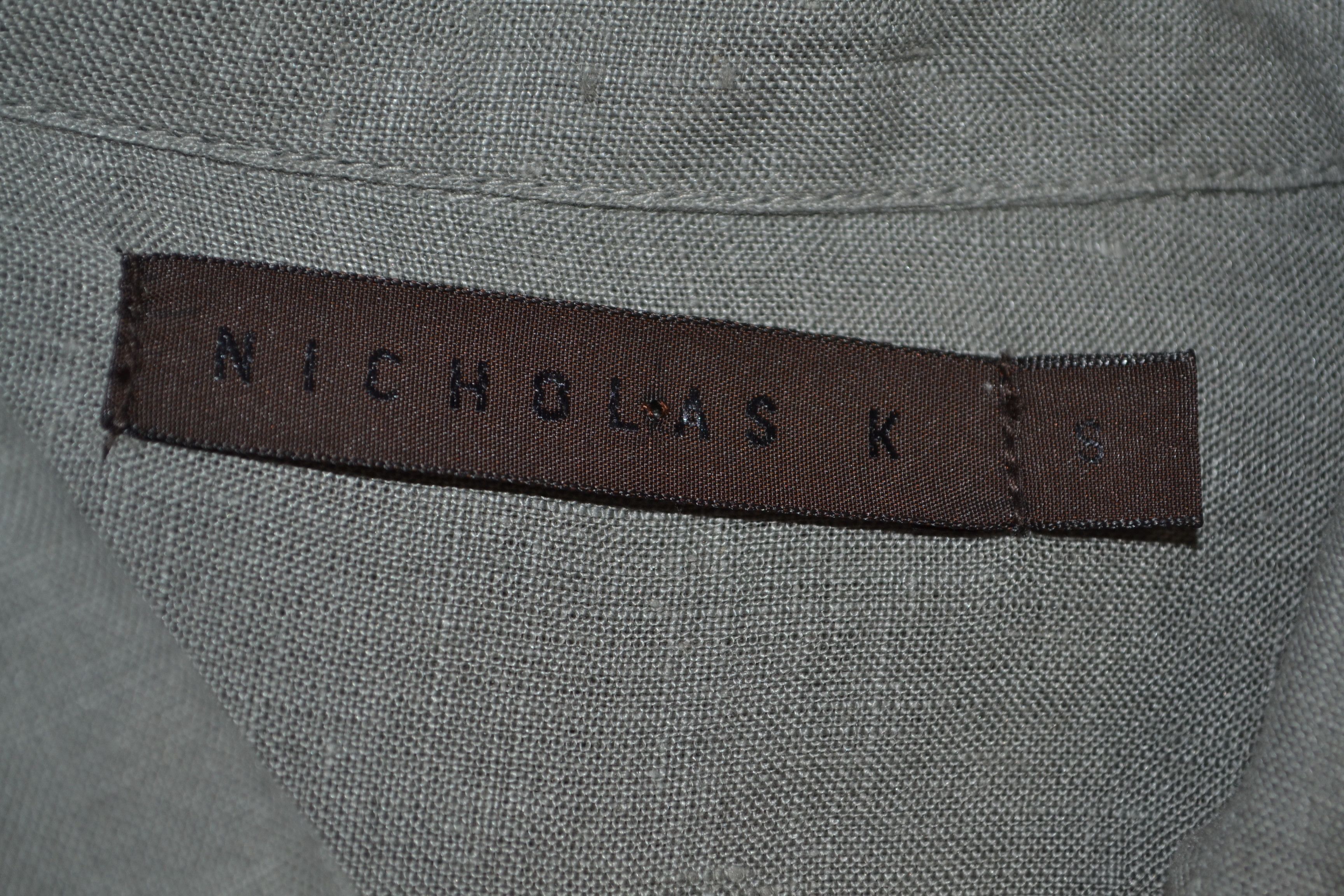 Nicholas K Nicholas K Willow Shirt size S Linen Gray-Green Size S / US 4 / IT 40 - 6 Thumbnail