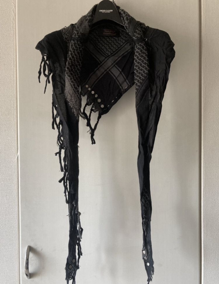 Undercover Undercover SS2006 "T" Studded Afghan Scarf Size ONE SIZE - 3 Thumbnail