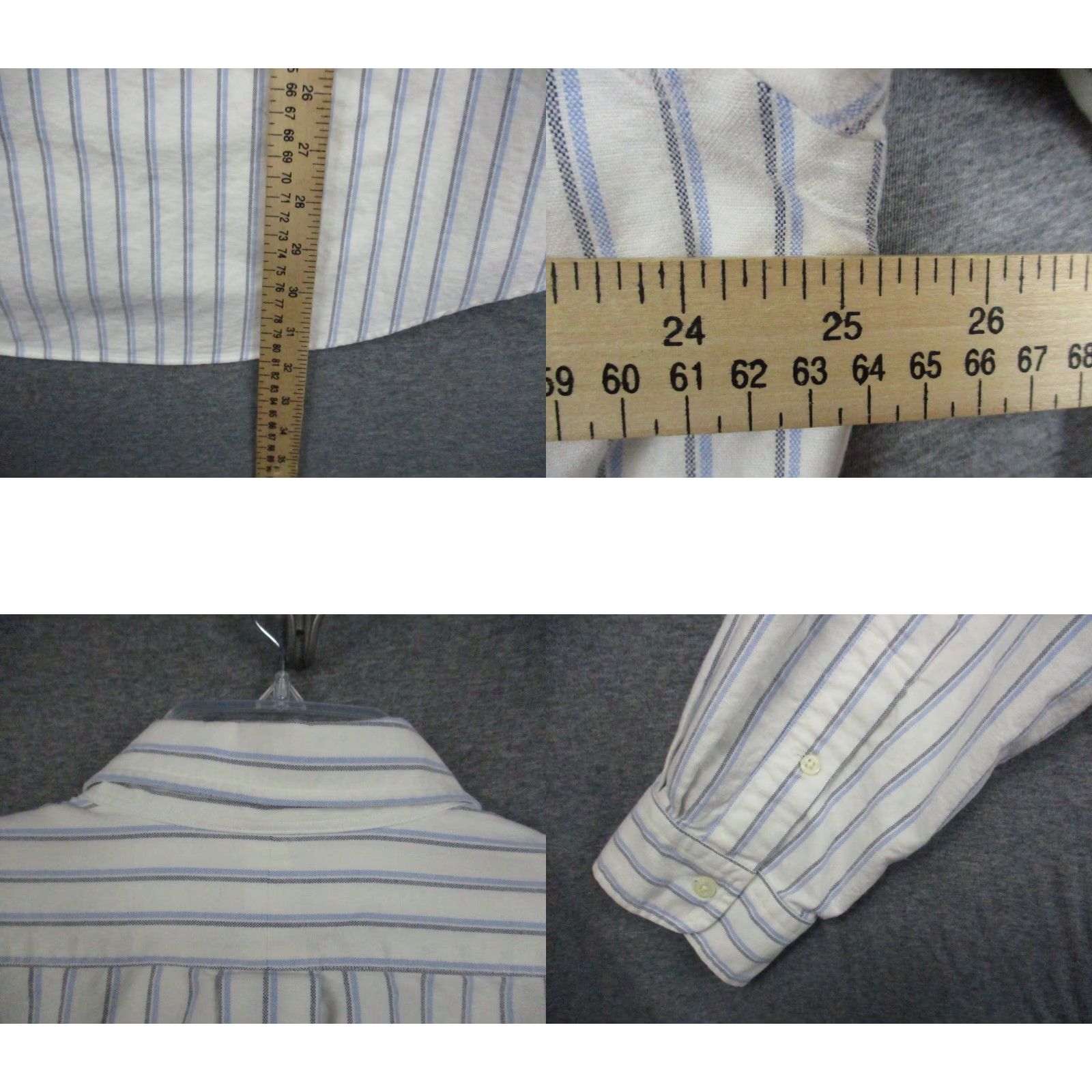 Ralph Lauren Ralph Lauren Shirt XL Men Button-Down Classic Fit Blue Stripe Logo Pony Long Sleeve Blue Polo Button-Up Shirt Reg/Regular Fit Mens Size US XL / EU 56 / 4 - 8 Thumbnail