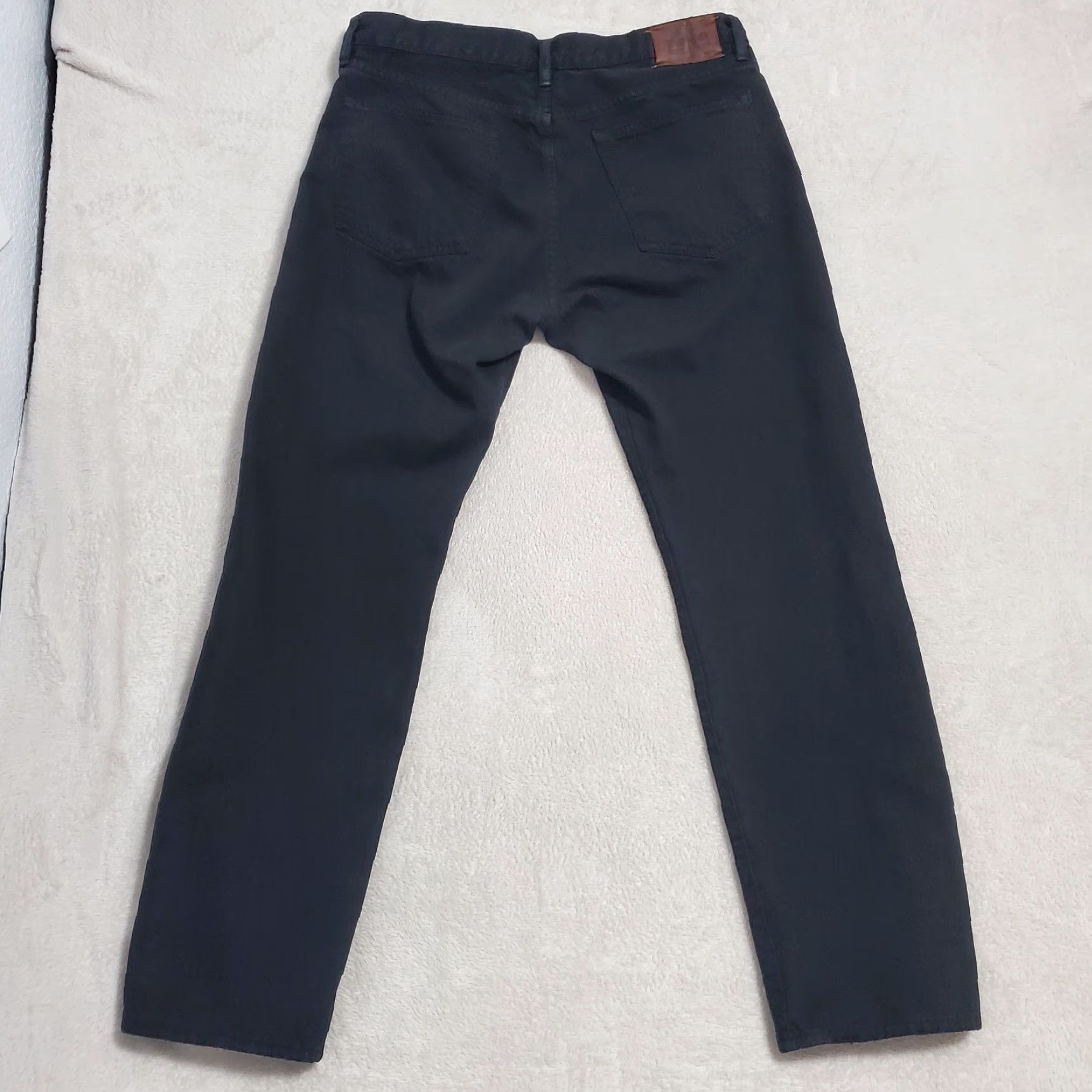 Polo Ralph Lauren Polo Ralph Lauren Jeans Mens 36x32 Black Straight Mid Rise 100% Cotton Denim Size US M / EU 48-50 / 2 - 2 Thumbnail