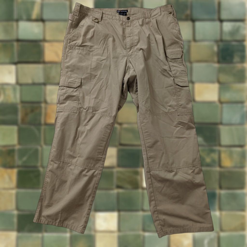 Vintage 5.11 Tactical Pants Mens 44x32 Beige Cargo Survivalist Ripstop Workwear Cargo Pants Mens 44x32 Beige Mens Size US 44 / EU 60 - 1 Thumbnail