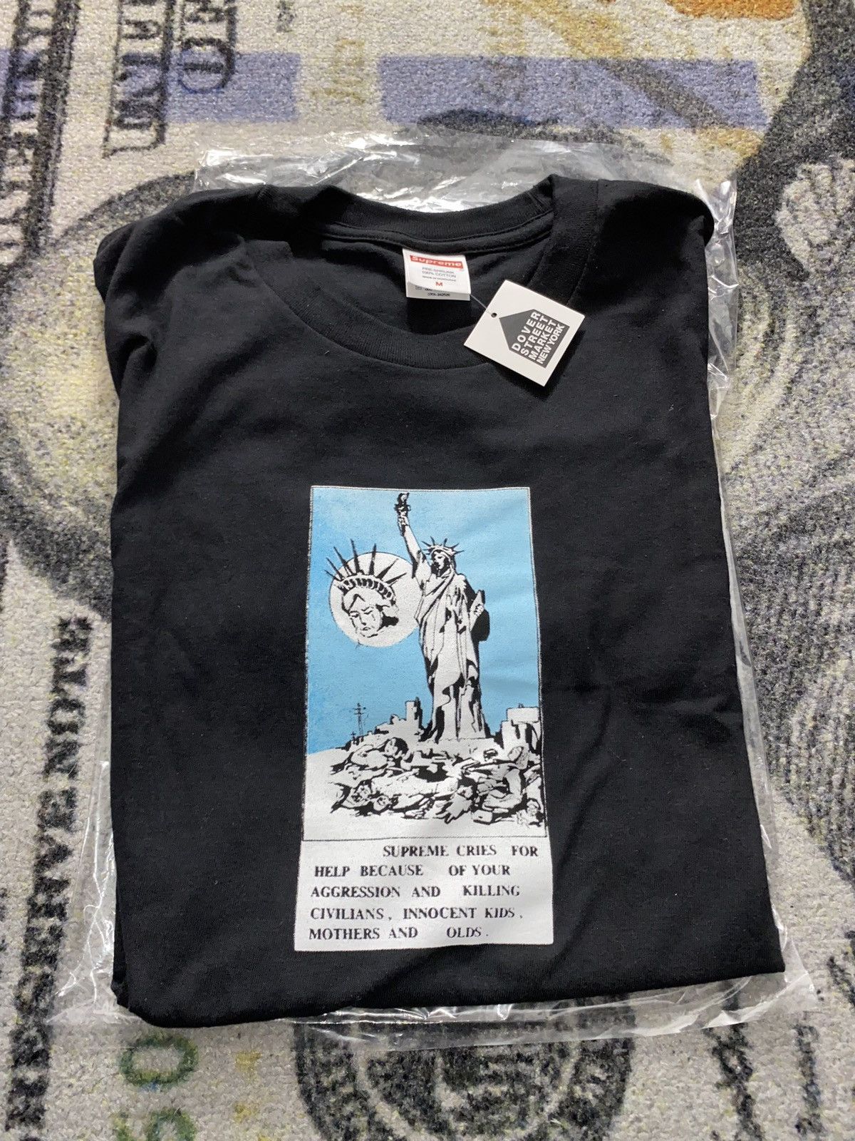 Supreme Supreme Liberty Tee Black Size US M / EU 48-50 / 2 - 1 Thumbnail