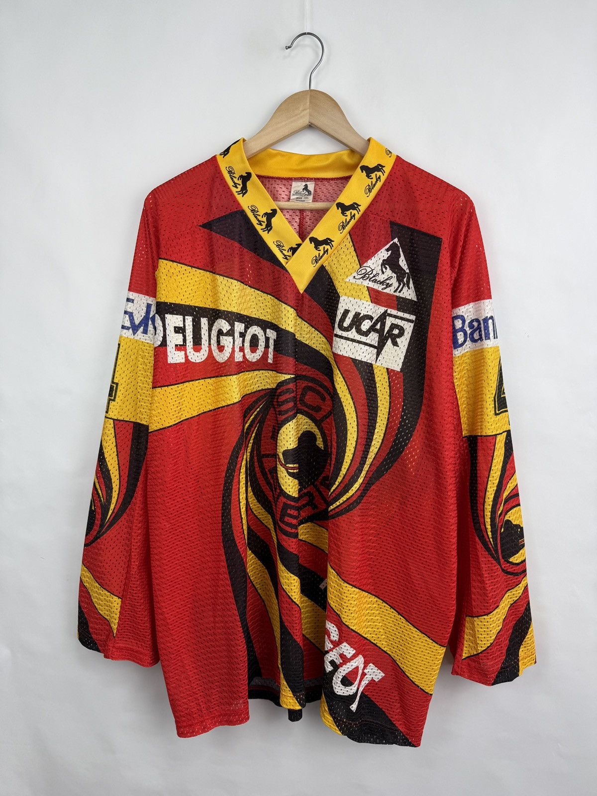 NHL 🇨🇭 Vintage 90s SC Bern Switzerland Hockey Jersey Team Signed Size US XXL / EU 58 / 5 - 3 Thumbnail
