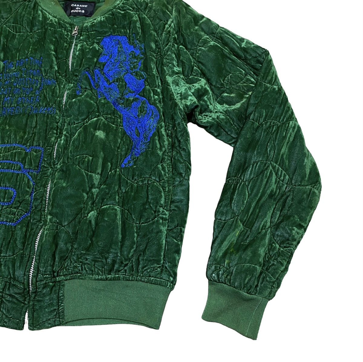 CABANE de ZUCCa Very Rare Vintage Cabane De Zucca Silk Sukajan Jacket 1990s Size US M / EU 48-50 / 2 - 6 Thumbnail