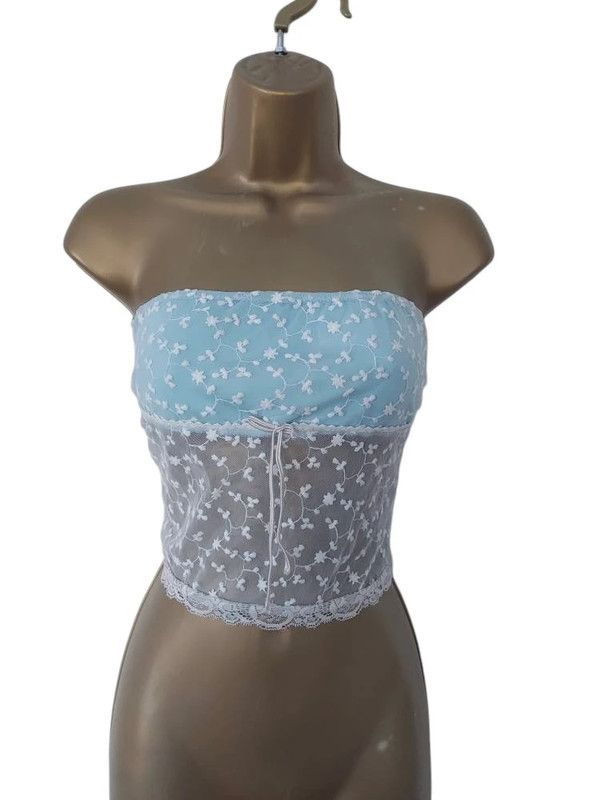 Vintage Vintage bandeau lace top 8 Size S / US 4 / IT 40 - 1 Thumbnail