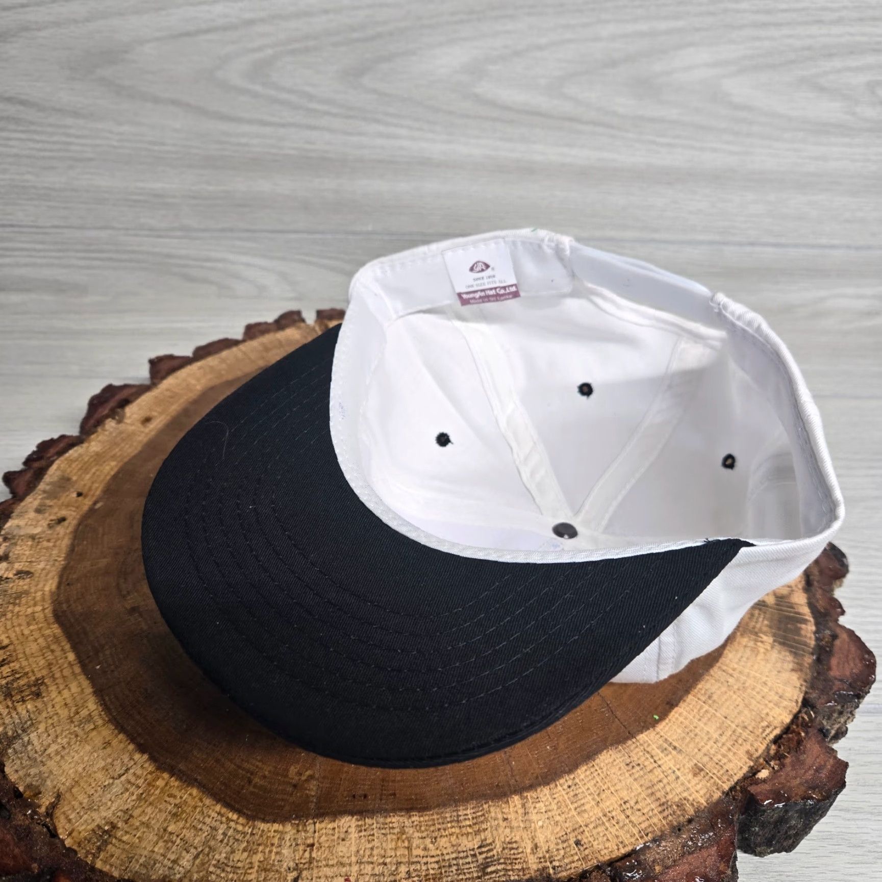 Vintage VINTAGE New River Pallets Radford VA Virginia White Snapback Trucker Hat Cap Adult Size ONE SIZE - 6 Thumbnail