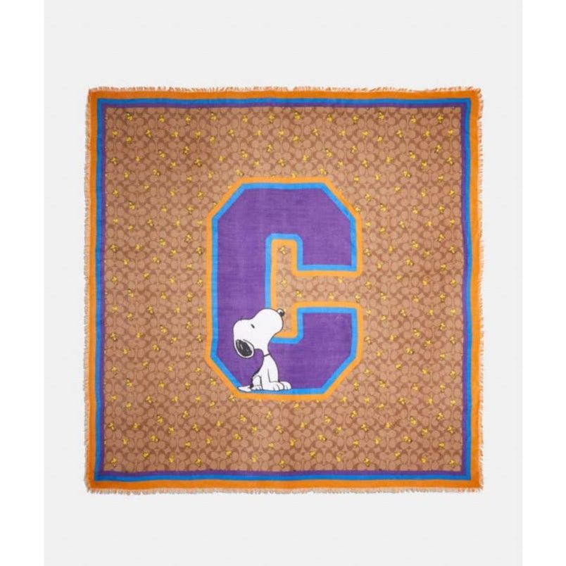 Coach Coach X Peanuts Snoopy Signature Oversized Square Scarf Size ONE SIZE - 1 Thumbnail