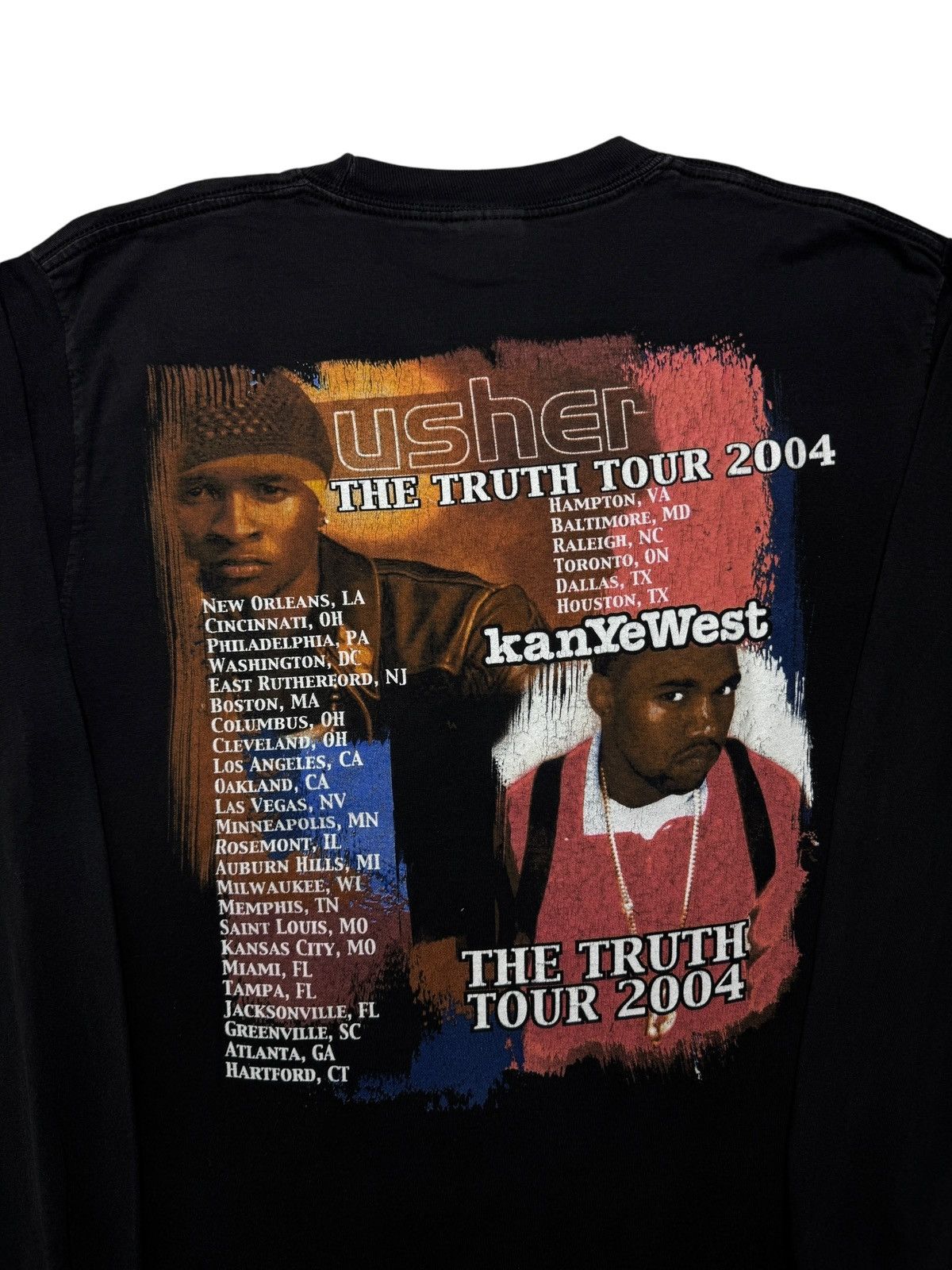 Vintage 2004 Usher Kanye West The Truth Tour Tee Shirt - www 