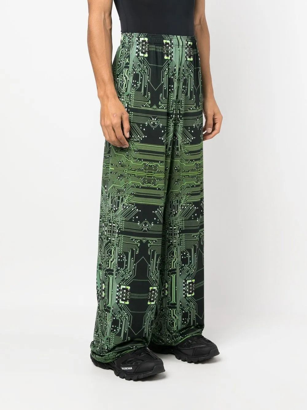 Vetements Small GRAIL Cyber Circuit Crypto Print Wide Leg Pants FW22 Size US 30 / EU 46 - 17 Thumbnail