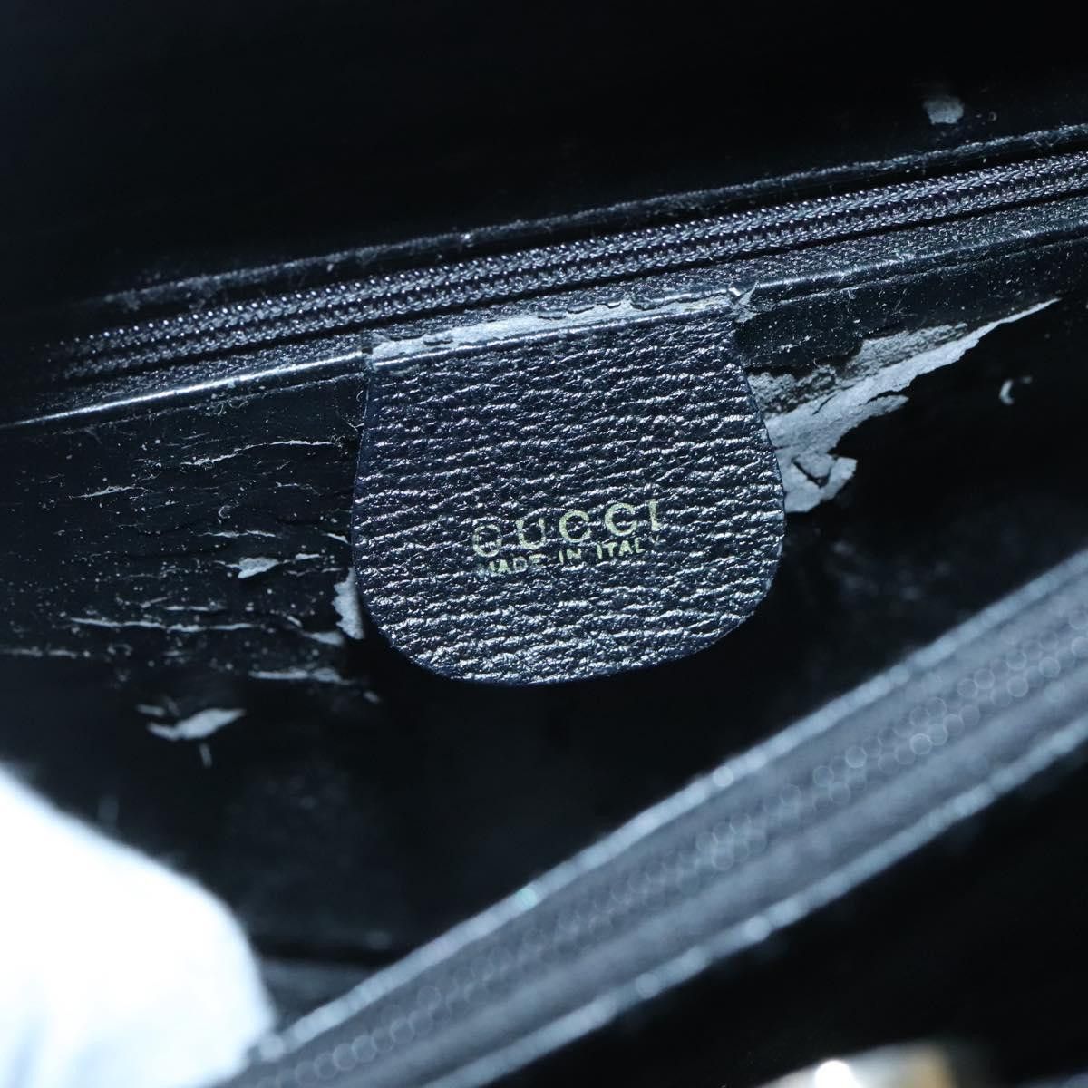 Gucci GUCCI Bamboo Hand Bag Leather Black Gold 002 2853 0260 0 Size ONE SIZE - 15 Thumbnail