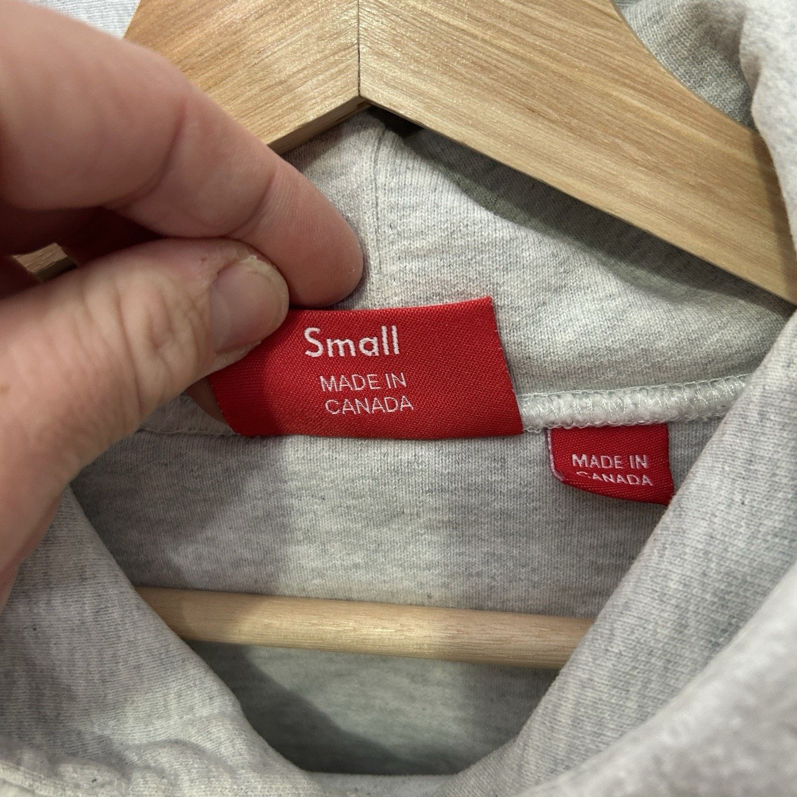 Supreme Supreme Reverse Fleece Hooded Sweatshirt “Ash Grey” FW16 Size US S / EU 44-46 / 1 - 10 Thumbnail