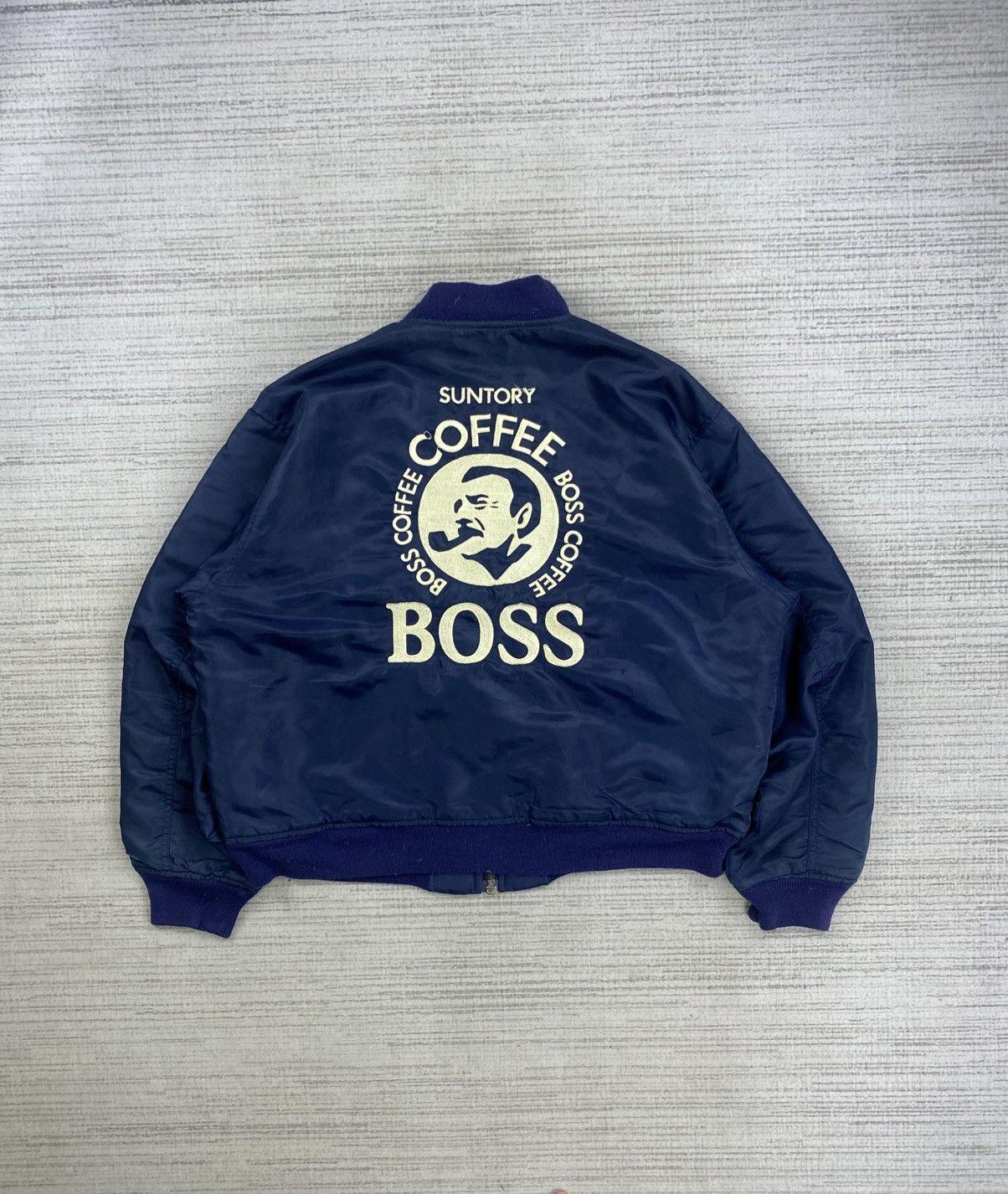 Japanese Brand Vintage Suntory Coffee Back Print Bombers Jacket Size US XL / EU 56 / 4 - 1 Thumbnail