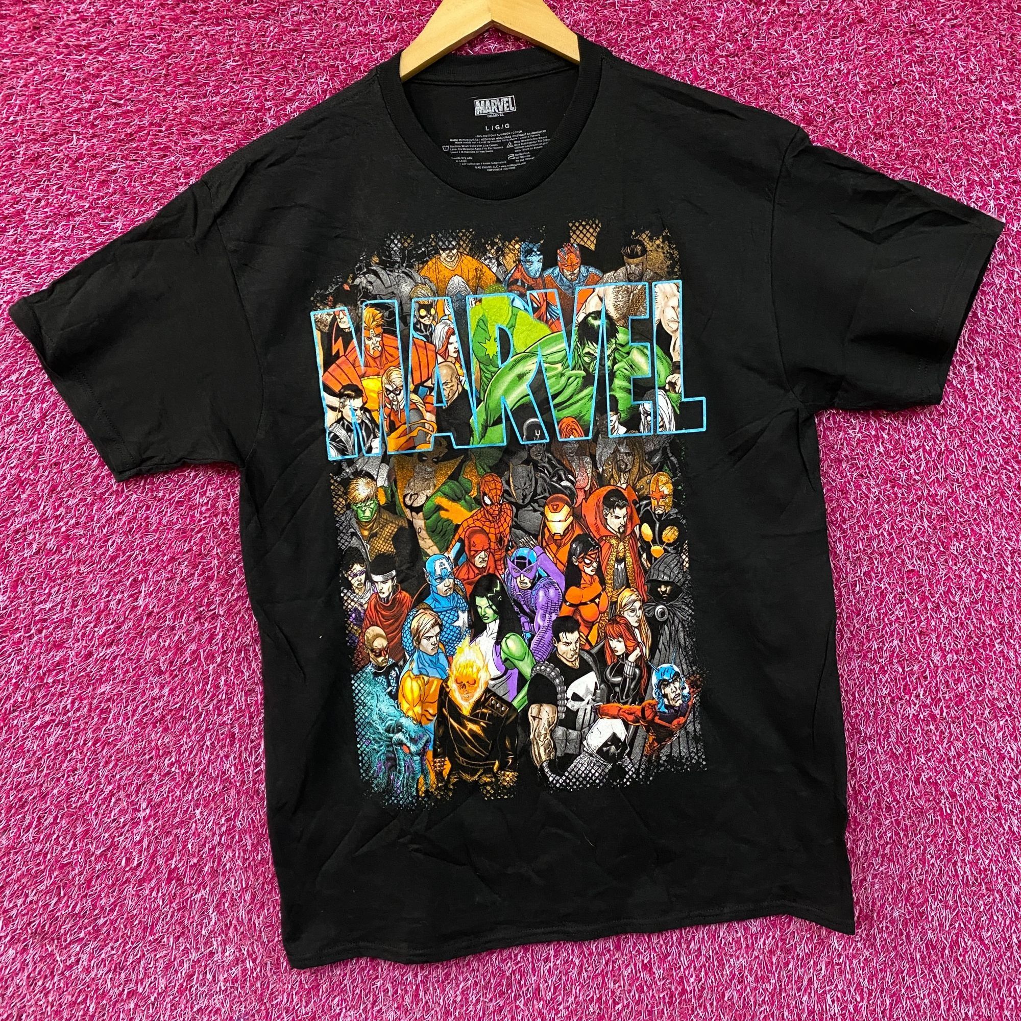 Marvel Comics Marvel Super Hero Group Shot Graphic Design T-Shirt large Size US L / EU 52-54 / 3 - 3 Thumbnail