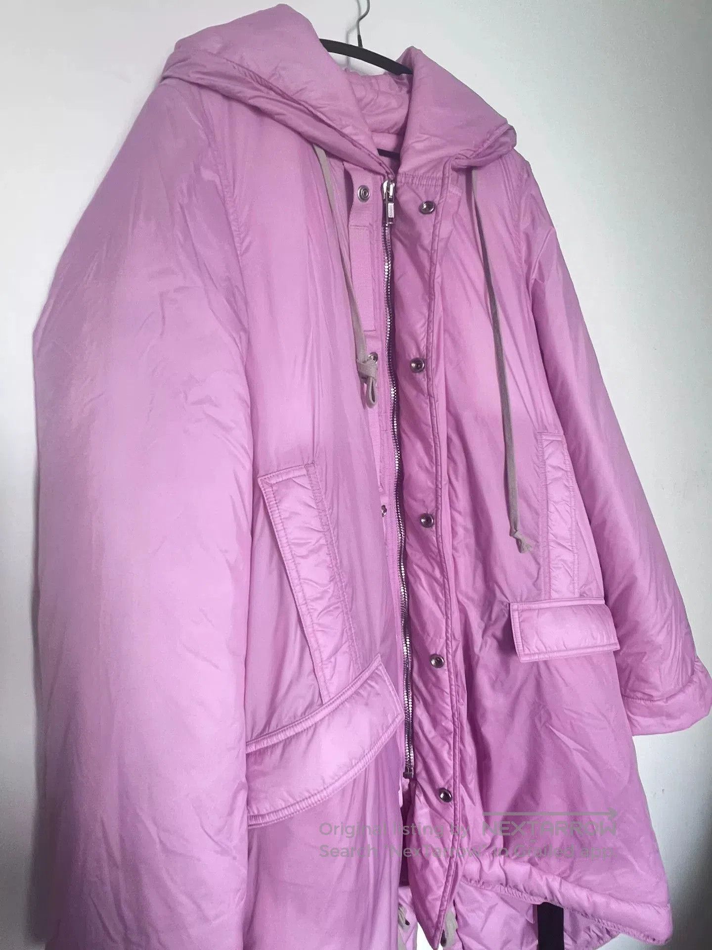 Rick Owens Rick Owens Pink Long Down Jacket. Size S / US 4 / IT 40 - 2 Thumbnail