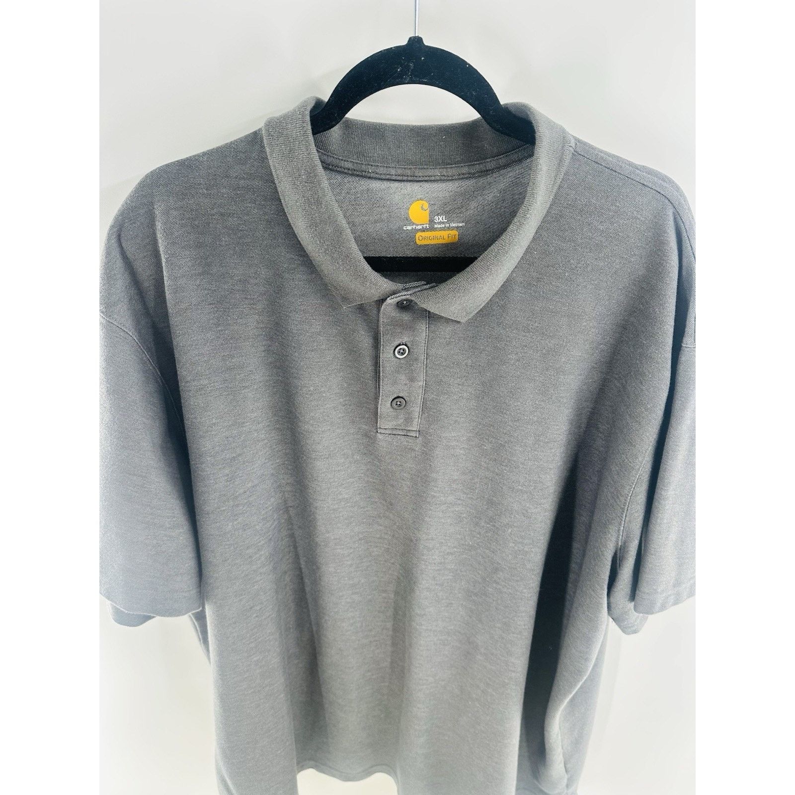 Carhartt Carhartt Gray Short Sleeve Polo Shirt Size 3XL Original Fit Size US XXL / EU 58 / 5 - 3 Thumbnail