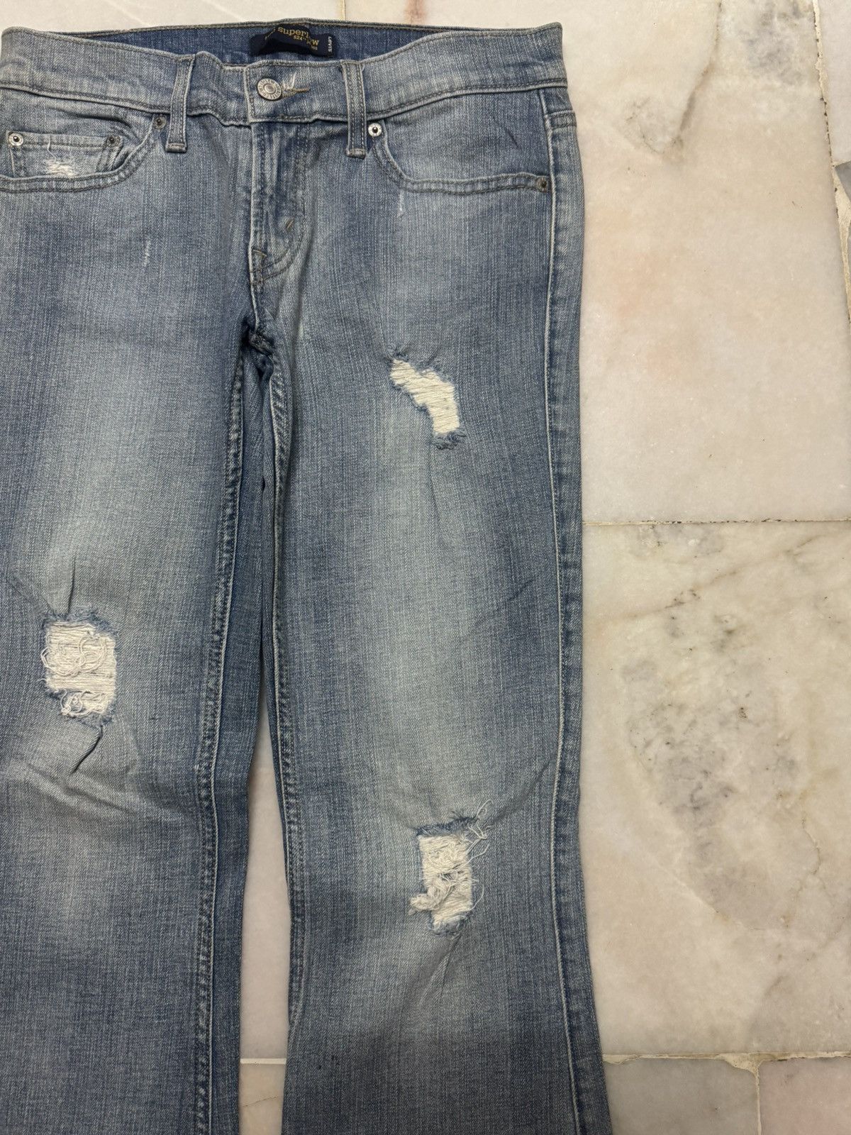 Levi's 💥BELL BOTTOM 90s💥TOO SUPERLOW 524 LEVI'S GRUNGE DISTRESS Size US 28 / EU 44 - 5 Thumbnail
