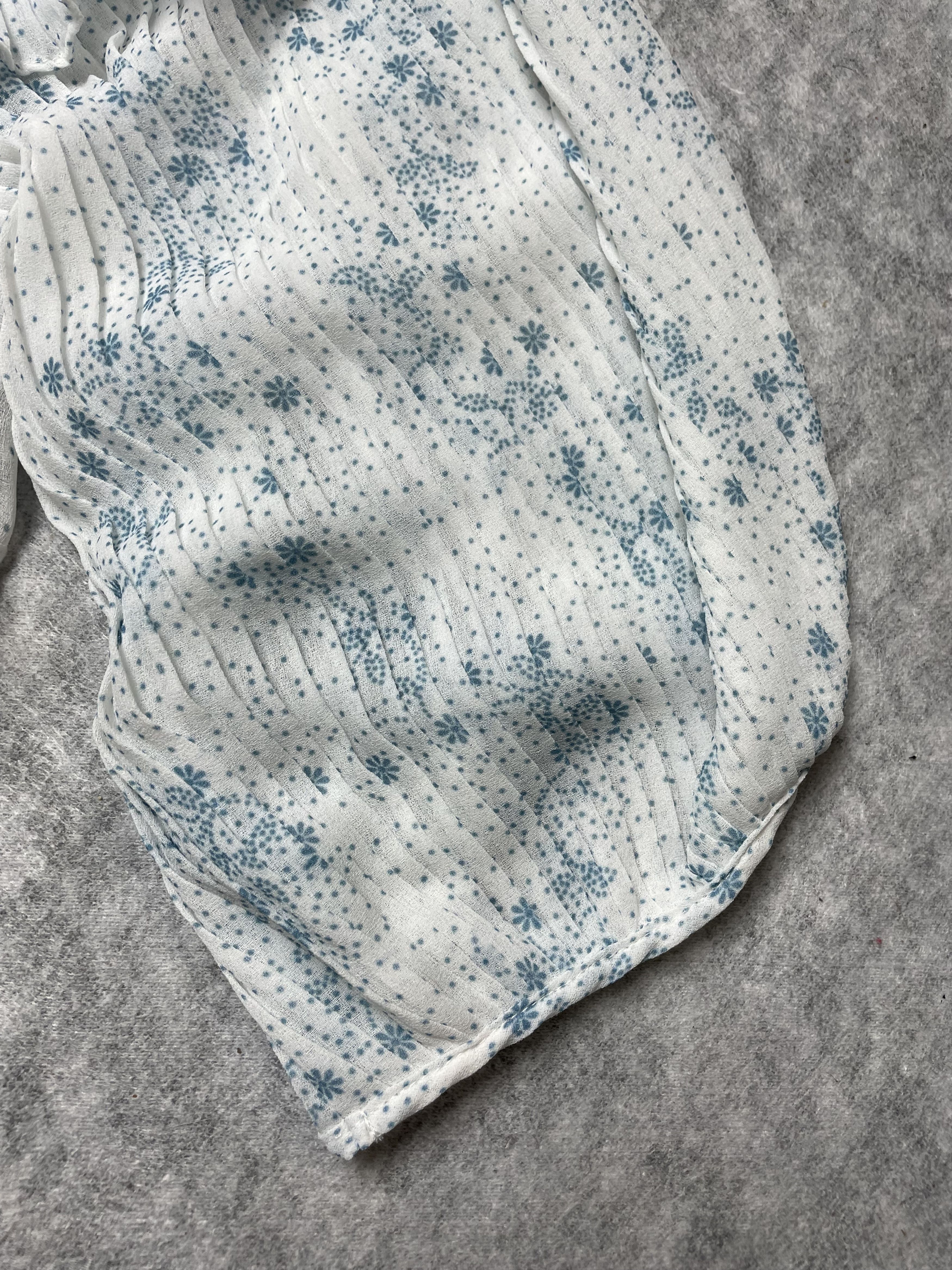 See by Chloe See by Chloé White Blue Floral Mini Dress EU 36 Size S / US 4 / IT 40 - 9 Thumbnail