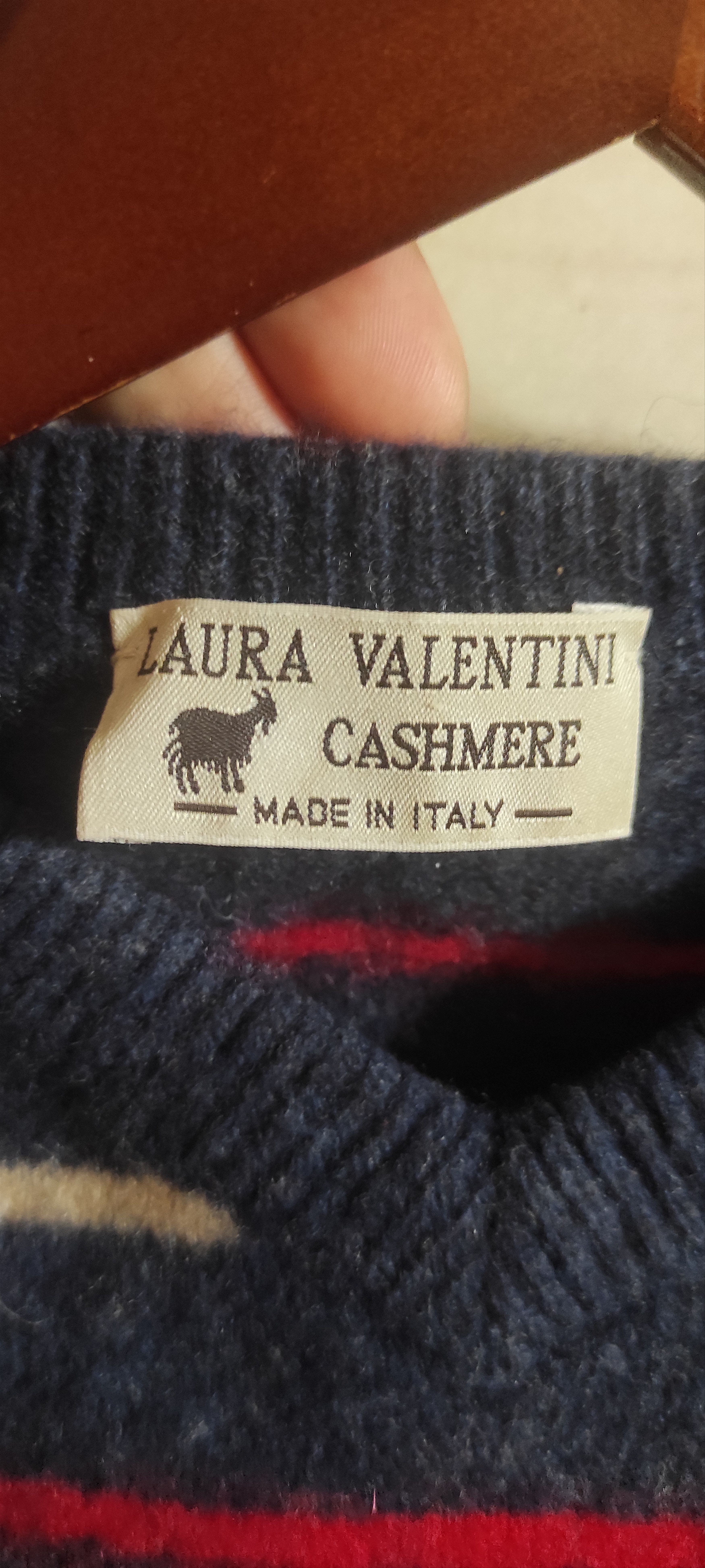 Other Laura Valentini Cashmere Striped Sweater Size M Made Italy Size US M / EU 48-50 / 2 - 4 Thumbnail