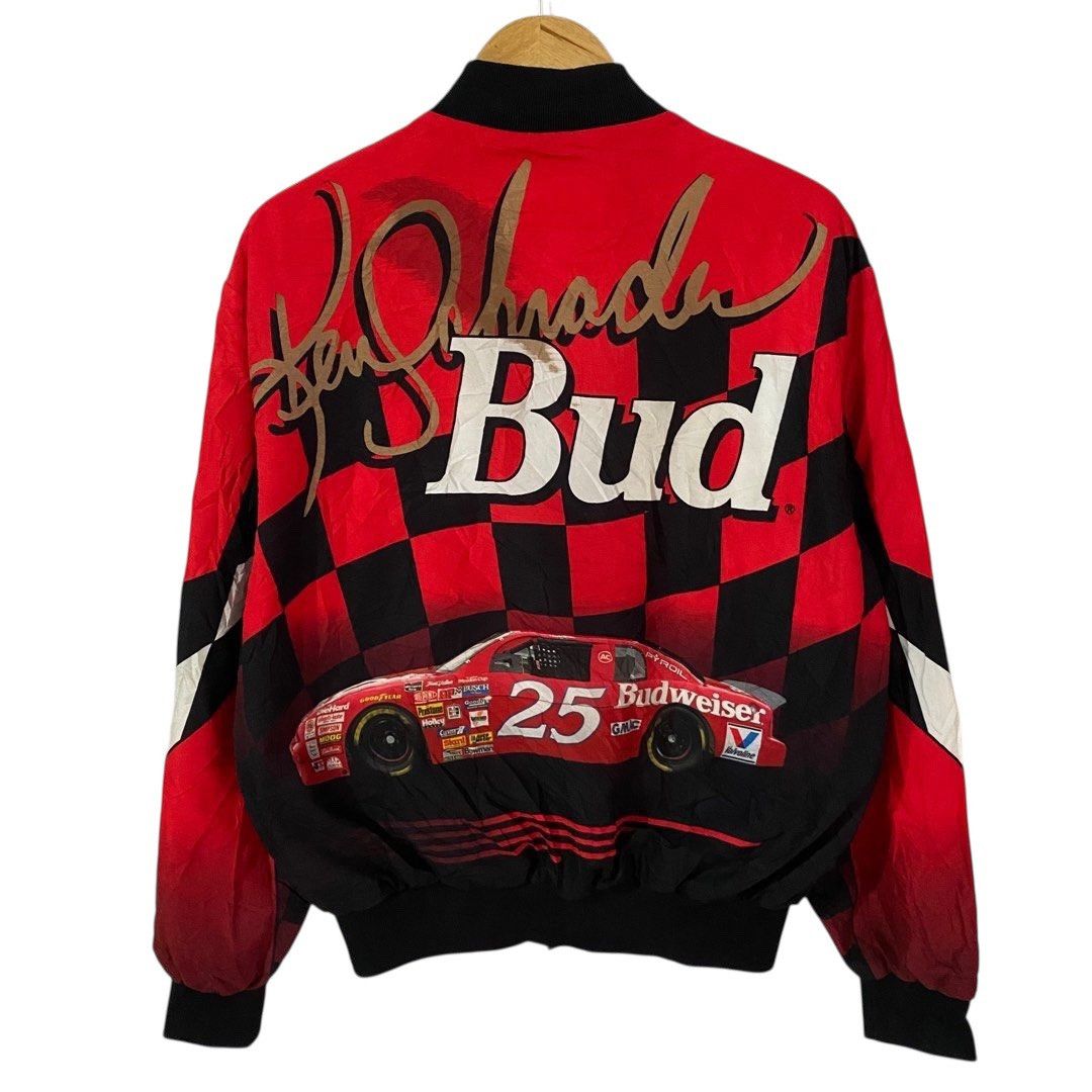 NASCAR Vintage Nascar Budweiser Bomber Jacket Size US M / EU 48-50 / 2 - 4 Thumbnail