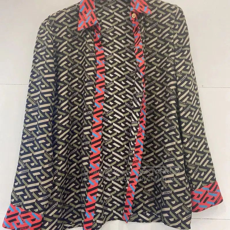 Versace Versace Multicolor Silk Shirt for Women . Size M / US 6-8 / IT 42-44 - 1 Thumbnail