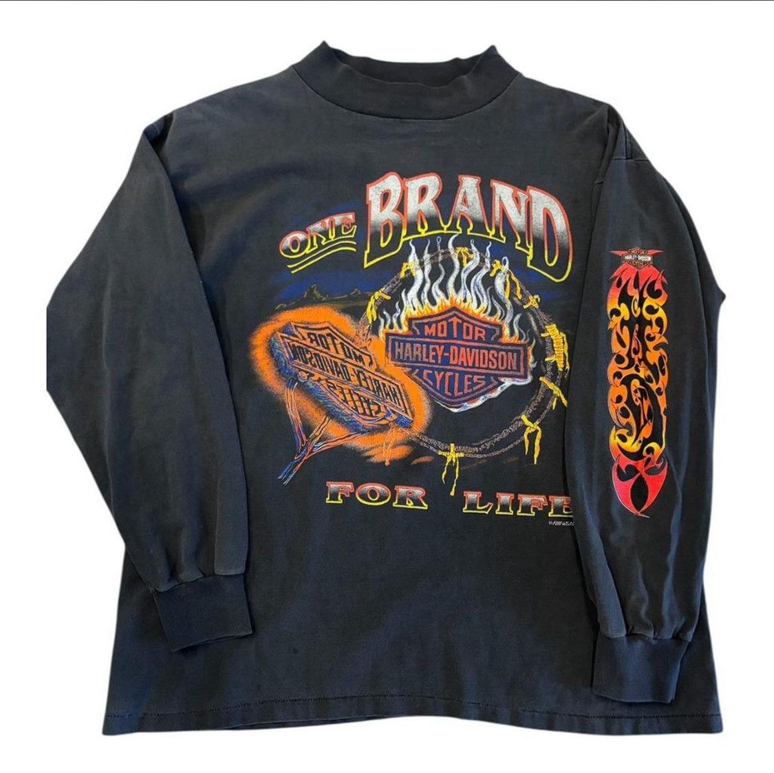 Vintage 90s Harley Davidson Graphic Long Sleeve