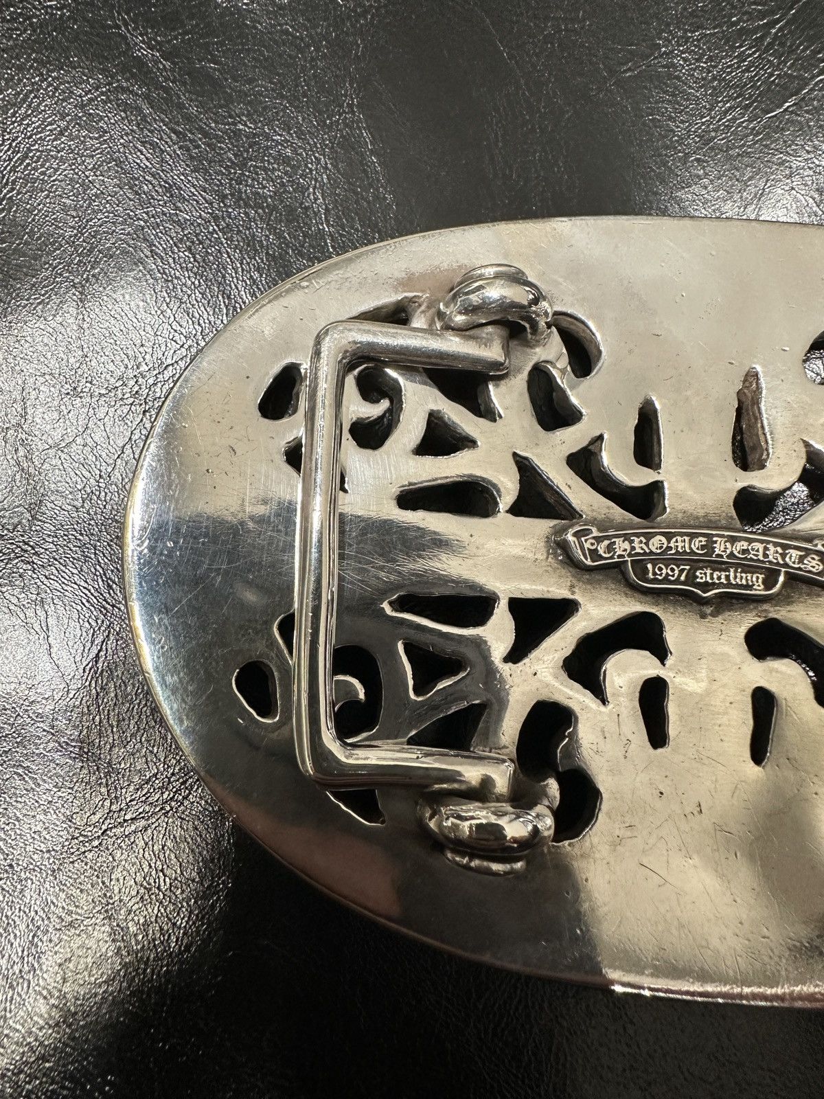 Chrome Hearts Chrome Hearts XL ‘Oval’ 4.5 in. Belt Buckle Size ONE SIZE - 6 Thumbnail