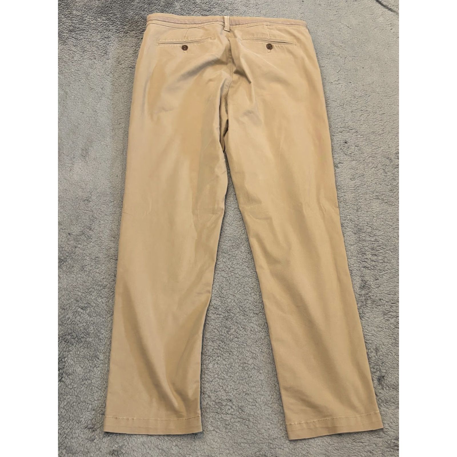 Express Express Chino Pants Mens Slim 32x32 Beige Cotton Blend Stretch Athletic Regular Pants Size US 32 / EU 48 - 6 Thumbnail