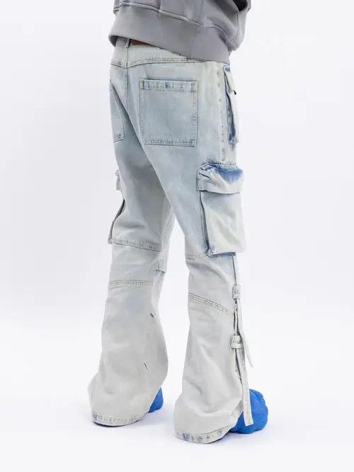 VIBE Street heavy wash multi-pocket micro-flared jeans Size US 30 / EU 46 - 4 Thumbnail
