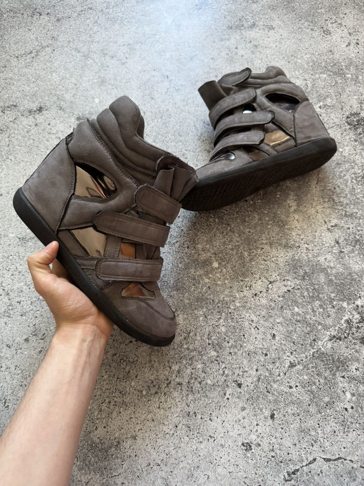 Hysteric Glamour Unbranded Isabel Marant Style Bekett Wedge Hi-Top Sneakers Size US 10 / IT 40 - 1 Thumbnail