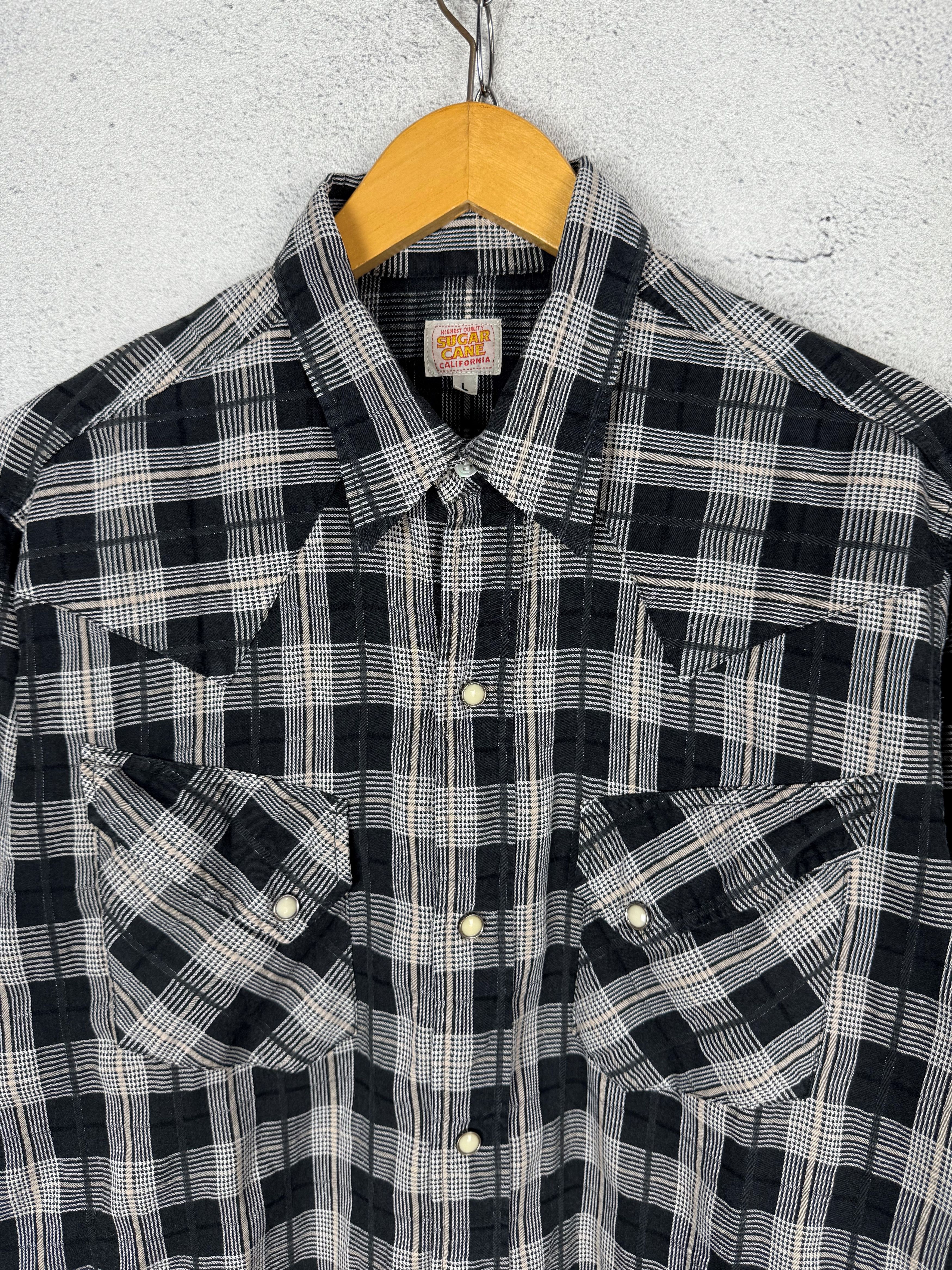 Sugar Cane Vintage Sugar Cane Western Plaid Shirt Size US L / EU 52-54 / 3 - 4 Thumbnail