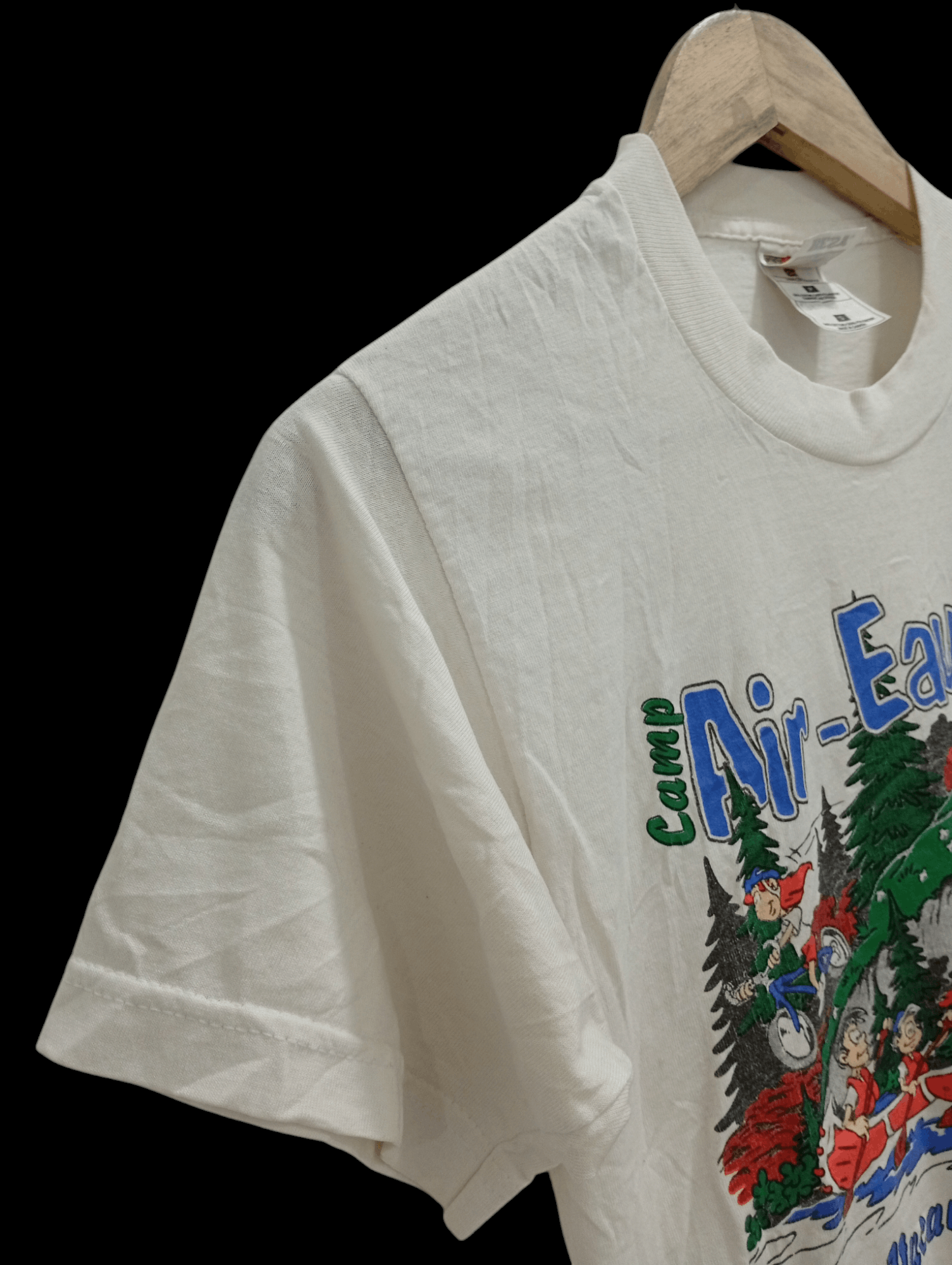 Fruit Of The Loom × Vintage 🔥🔥Vintage 90s Camp Air - Eau Bois T-Shirt Size US S / EU 44-46 / 1 - 8 Thumbnail