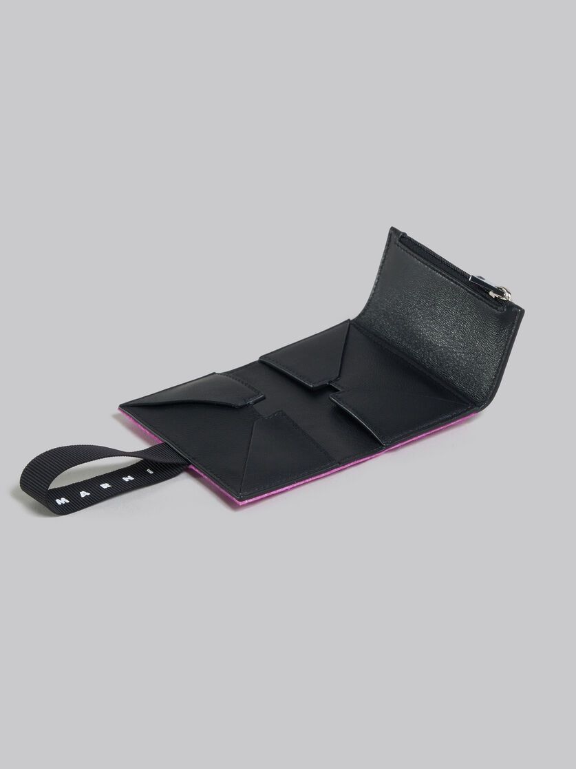 Marni o1f1d3z0525 Size: OS / Long Hair Calfskin Trifold Wallet Size ONE SIZE - 3 Thumbnail