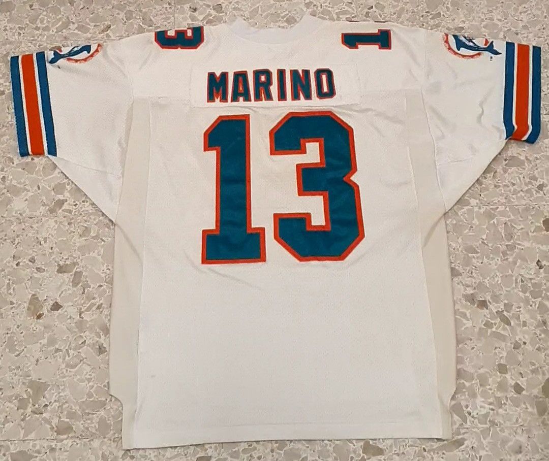 NFL × Wilson Dan Marino Miami Dolphins 80s Wilson Jersey Size US L / EU 52-54 / 3 - 5 Thumbnail