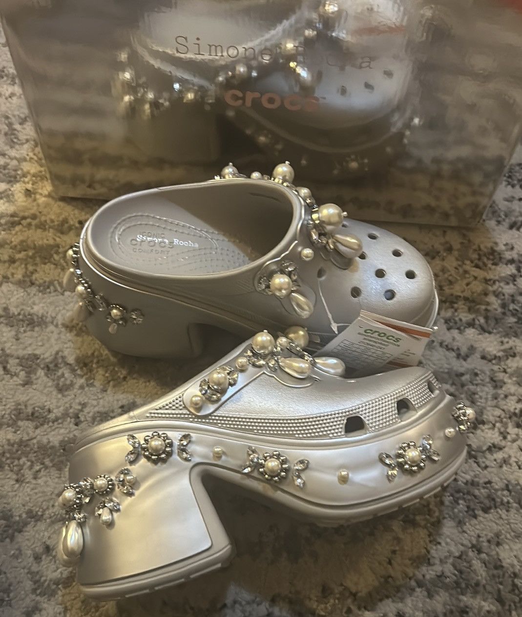 Crocs × Simone Rocha SIMONE ROCHA X CROCS Siren Spiked Clogs Size US 7 / IT 37 - 3 Thumbnail