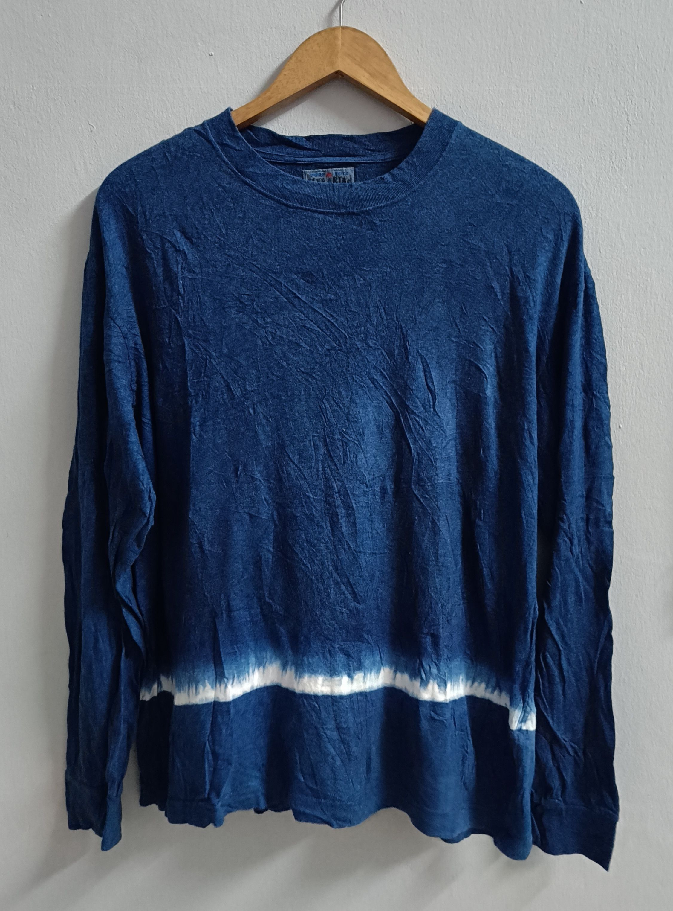 Blue Blue Japan 🔥🔥Rare Blue blue Japan Tie Dye Long Sleeve Tee Size US L / EU 52-54 / 3 - 1 Thumbnail