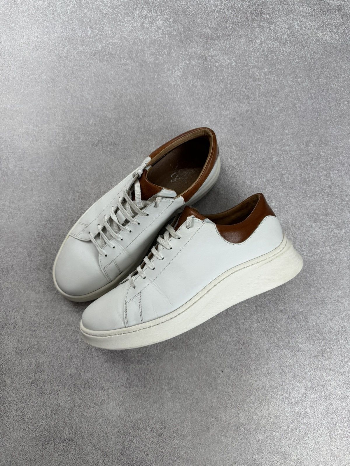 Eleventy Eleventy White Leather Sneakers Men’s Size 43 Size US 10 / EU 43 - 5 Thumbnail