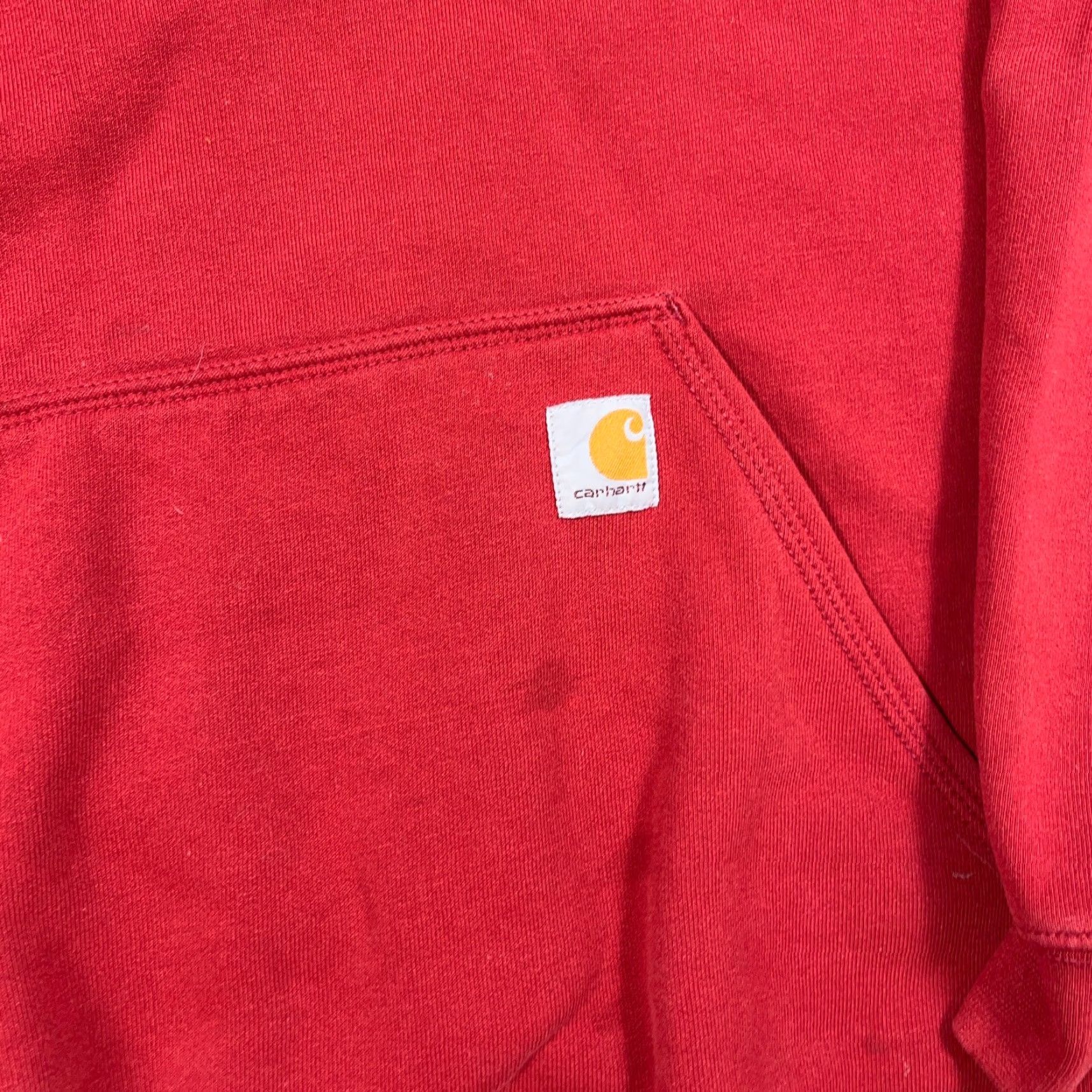Carhartt Carhartt Hoodie Men XL Red Sweatshirt Original Fit Embroidered Grunge Worn Size US XL / EU 56 / 4 - 5 Thumbnail
