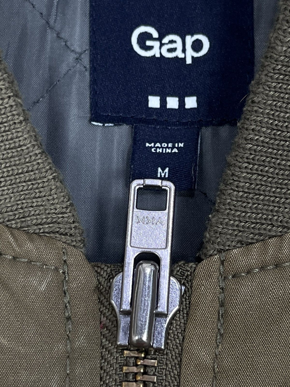 Gap Vintage GAP Olive Quilt Jacket Size US M / EU 48-50 / 2 - 9 Thumbnail