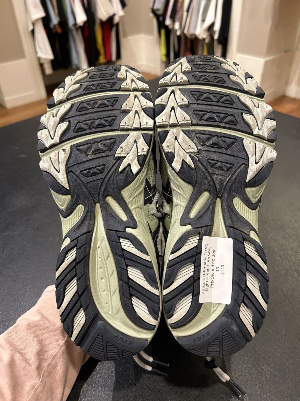 Asics Asics Gel-Kahana TR V2 ‘Light Green Pure Grey’ Size US 10 / EU 43 - 7 Thumbnail
