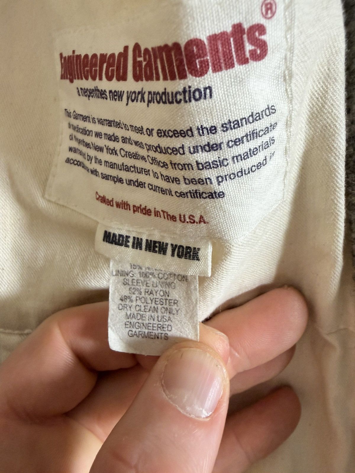 Engineered Garments Engineered Garments Wool Hooded Coat Grey S USA Size US S / EU 44-46 / 1 - 8 Thumbnail