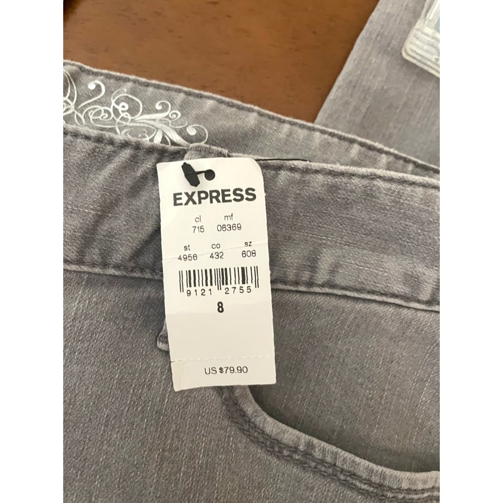 Express Express Jeans Zelda Slim Fit Low Rise Women Gray Denim Size 7 Size 28" / US 6 / IT 42 - 3 Thumbnail