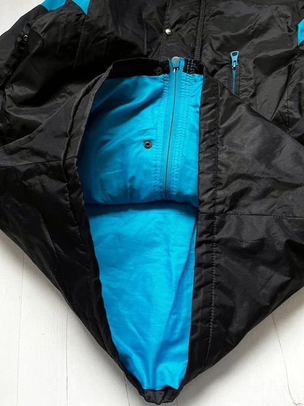 Adidas OG Adidas Vintage 80s Jacket Very Rare Black Aqua Blue Sz M Size US M / EU 48-50 / 2 - 10 Thumbnail