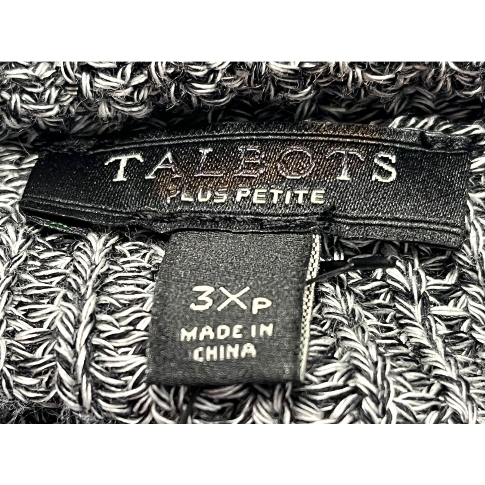 Talbots Talbots Sweater Women 3XP Petite Plus Size Grey Split Turtleneck Tunic Knit Size XXL / US 16-18 / IT 52-54 - 6 Thumbnail